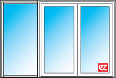 hinged door