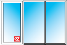 hinged door