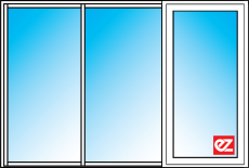 Hinged door